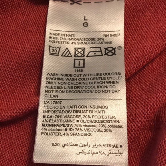 Women’s Old Navy Long Sleeves Crew Neck Sweater Bright Orange Shade NWOT - Picture 15 of 16